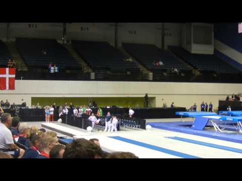 2014 Worlds Tumbling Victoria Danilenko RUS 1st pass Finals Women