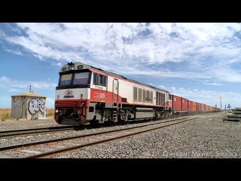 SCT/SBR 7922V Dooen Container Freight Train With CSR009 (8/2/2023) - PoathTV Australian Railways