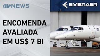 Embraer recebe maior pedido de jatos da história; Bruno Meyer comenta