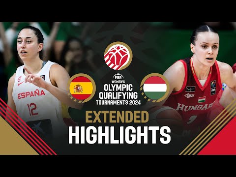 Spain 🇪🇸 v Hungary 🇭🇺 | Extended Highlights | FIBA Women's OQT 2024