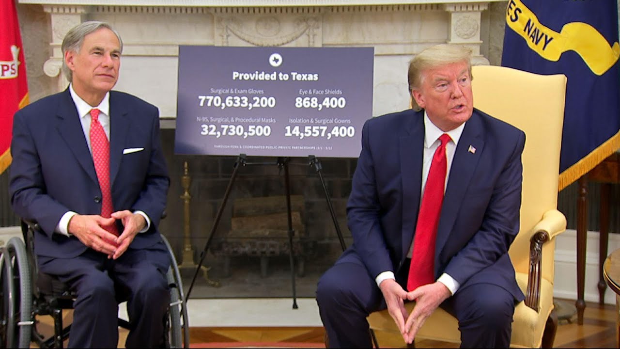 Trump Praises Texas Governor As States Roll Back Limits