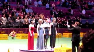 Jersey Boys (girls) sing National Anthem