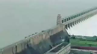 preview picture of video 'Tungabhadra Dam All Doors open High water level beautiful view Hospet city karnataka'