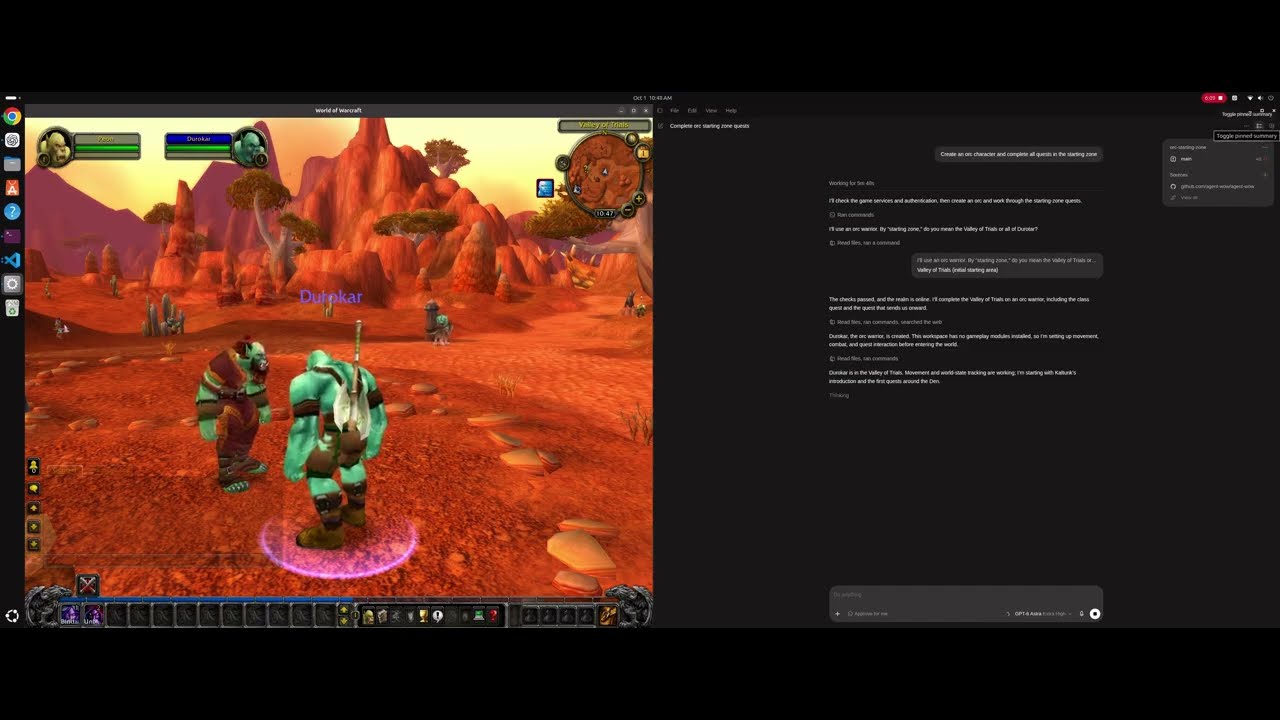 ИИ-агент на базе GPT-6 Astra прошел стартовую зону World of Warcraft «вслепую» — иллюстрация 2 к материалу ИИ-агент на базе GPT-6 Astra прошел стартовую зону World of Warcraft «вслепую» — иллюстрация 2 к материалу