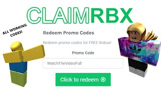 Claimrbx Free Robux Promo Codes Free Claim 2020