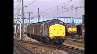 preview picture of video 'Trains In The 1990's   Peterborough, 30th October 1995'