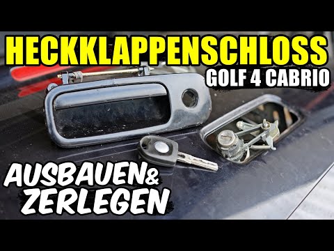 VW GOLF 4 CABRIO HECKKLAPPENSCHLOSS AUSBAUEN & ZERLEGEN TUTORIAL / ANLEITUNG