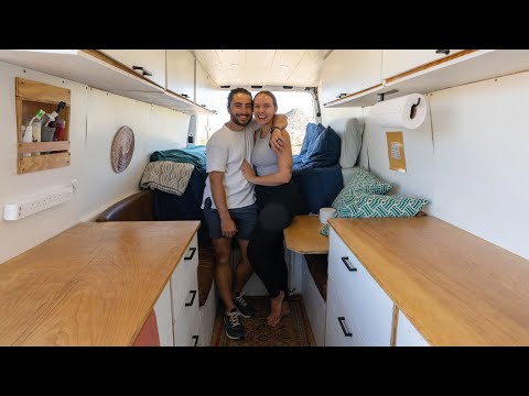 DIY Budget Stealth Camper //  Full Walkthrough Van Tour // VAN CONVERSION IN 45 DAYS 🛠🚐