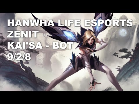 Hanwha Life Esports Zenit Bot Kai'Sa vs Aphelios - KR Challenger Patch 10.8