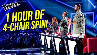 Ultimate 1 HOUR of UNFORGETTABLE 4-Chair Turns | The Voice