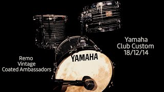Video thumbnail for YAMAHA "Steve Jordan" Club Custom 18/12/14 | Remo Vintage Coated Ambassadors | Sound Test/Demo by Mostly Bop Drums