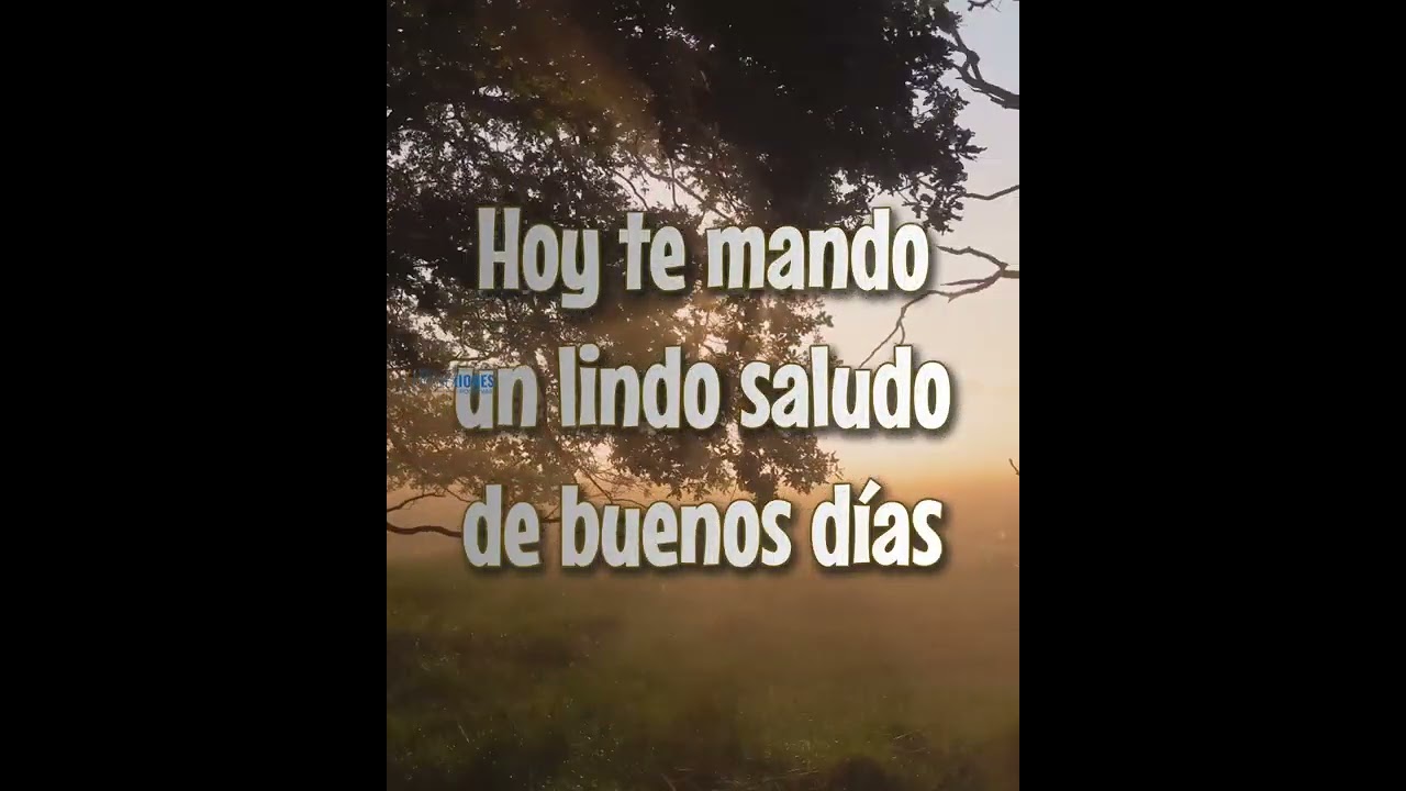 Hoy te mando un lindo saludo de buenos días 😘🤗