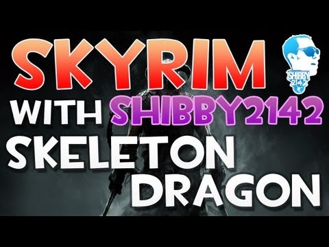 Skyrim - Skeleton Dragon in Labyrinthian - Let your companions in the arena / take out minions!