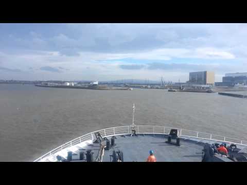 Landing on heysham port