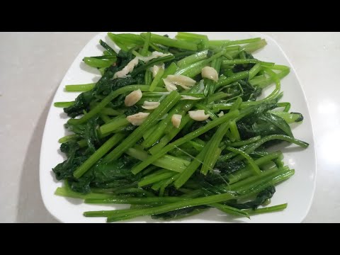 Cách làm món rau cải ngọt xào tỏi ngon ngọt