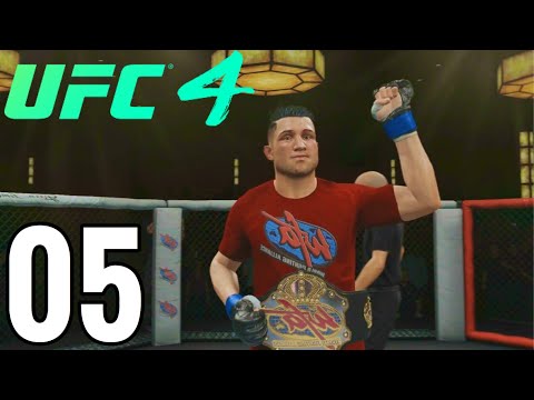 UFC 4 Featherweight Career Mode Walkthrough Part 5 - WFA CHAMPION!