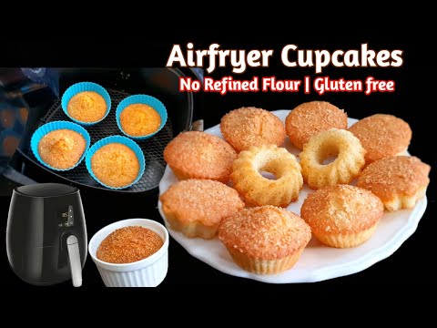 Gluten Free Airfryer Cupcakes Recipe | Air Fryer Recipes | Rice Flour Cupcakes