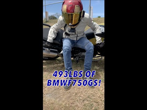 I lifted a 493lb #BMWF750GS : BMW Motorrad Rider Training Program