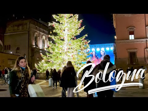 BOLOGNA NIGHT. Italy - 4k Walking Tour around the City - Travel Guide. trends, moda #Italy