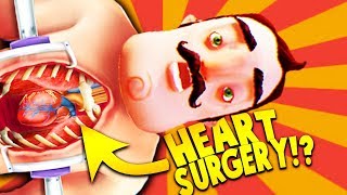 SAVING THE NEIGHBOR WITH OPEN HEART SURGERY?! | Hello Neighbor Mobile Game Rip Off (Heart Surgery)