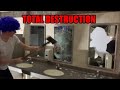COMPLETELY DESTROYING A FANCY BATHROOM WE SMASHED EVERYTHING