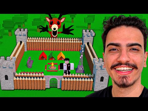 I CREATED A CASTLE IN 99 NIGHTS IN THE FOREST 🏰👑