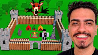 CRIEI UM CASTELO NO 99 NOITES NA FLORESTA 🏰👑