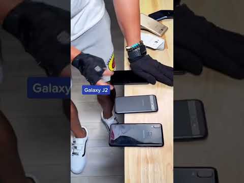 Older Samsung phones put to the TEST 💪                  #break #samsung #phones #galaxy