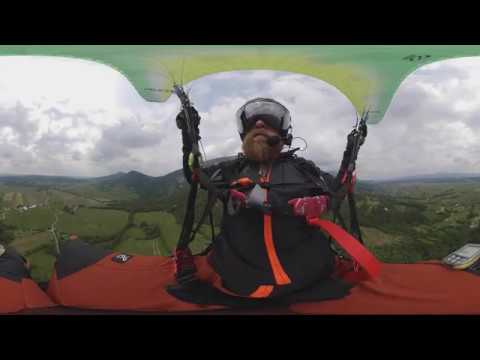 Paragliding in Lijak, Slovenia