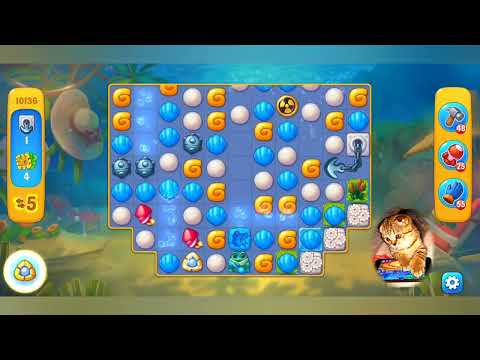 Fishdom 2022, no Boosters,  10136  level  -  прохождение без бустеров,  10136  уровень.