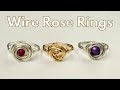 Wire Wrapped Rose Ring Tutorial Artistic Wire Jewelry Making