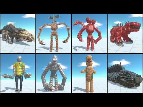 Siren Head vs SCP Creatures Animal Revolt Battle Simulator