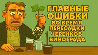 🍇 Главные ошибки при ПЕРЕСАДКЕ УКОРЕНЕННЫХ ЧЕРЕНКОВ винограда в грунт, которые приводят их к ГИБЕЛИ!