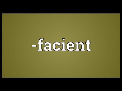 -facient Meaning