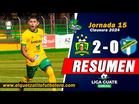 VICTORIA PECHO AMARILLO/ Guastatoya 2 vs Comunicaciones 0 - Jornada 15 Clausura 2024 -RESUMEN-