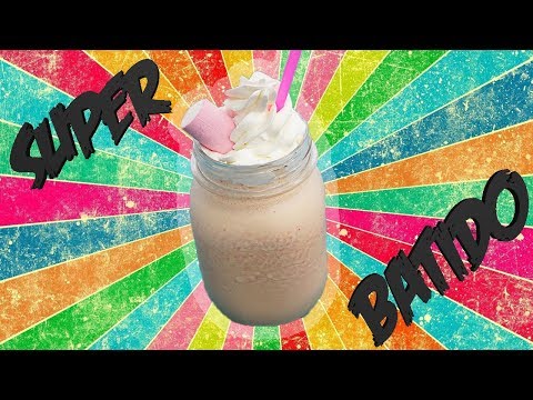 Batido helado de bombones o nubes
