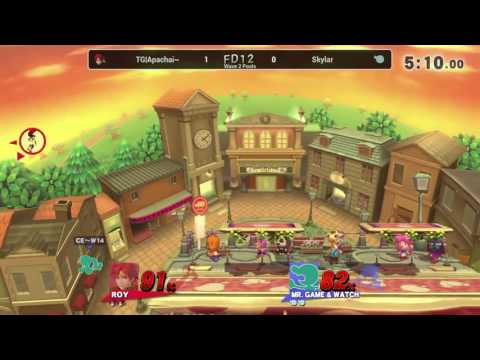 FD12 Wave 2 Pools - TG|Apachai~ (Roy/Pit) vs Skylar (Mr. Game & Watch)