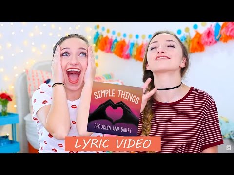 Simple Things | Lyric Video | Brooklyn and Bailey