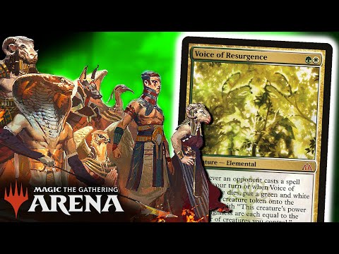 Is Voice of Resurgence Playable? - Selesnya Aggro - Magic Arena