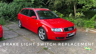 Replacing the brake light switch A4 B6