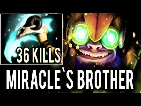 This is Miracle`s Brother? Tinker 124k Damage 36 Kills Machine Gun Gameplay Dota 2