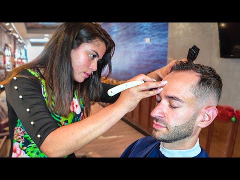 Barber Angelica Knows Her Job Inside Out [Haircut & Shave] – Cartagena 🇨🇴