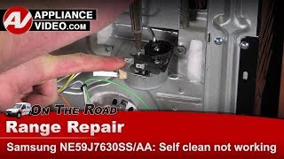 Samsung Stove Repair - Self Clean Not Working - Door Latch Micro-Switch