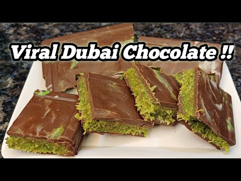 Dubai Viral Kunafa Chocolate || Kunafa Chocolate Bar || Trending Viral Chocolate