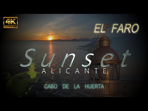SUNSET EL FARO Cabo de la Huerta DRON 4K