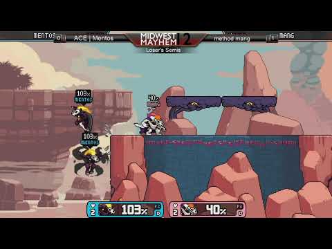 Midwest Mayhem 12 - Rivals of Aether - Loser's Semis - Mentos (Forsburn) Vs. method mang (Forsburn)
