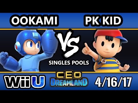 CEO Dreamland 2017 Smash 4 - Ookami (MegaMan) Vs. PK kid (Ness) SSB4 Pools - Smash Wii U
