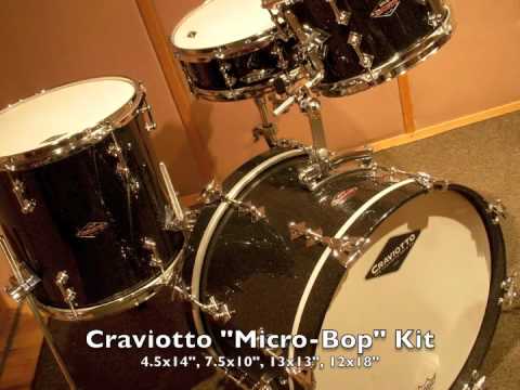 Steve Maxwell's Craviotto "Micro-Bop" Kit in Galaxy Sparkle!