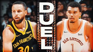 Stephen Curry - Golden State Warriors - Victor Wembanyama - San Antonio Spurs