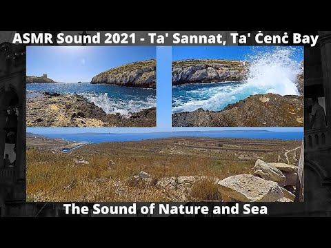 ASMR Sound 2021 - Ta' Ċenċ Bay, Ta' Sannat Gozo - Nature Sound & Sea
